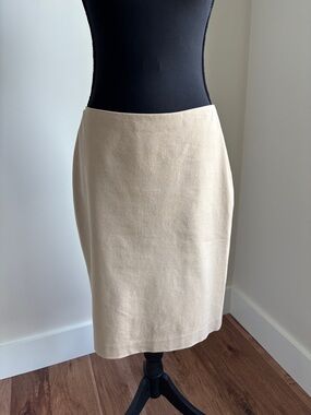 Talbots Neutral Beige Pencil Skirt